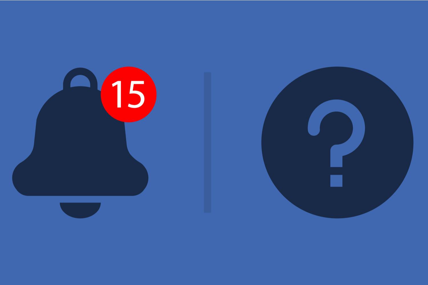 Ilmoituskello. Facebookin ilmoitukset